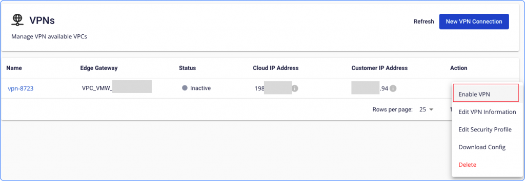 Enable VPN