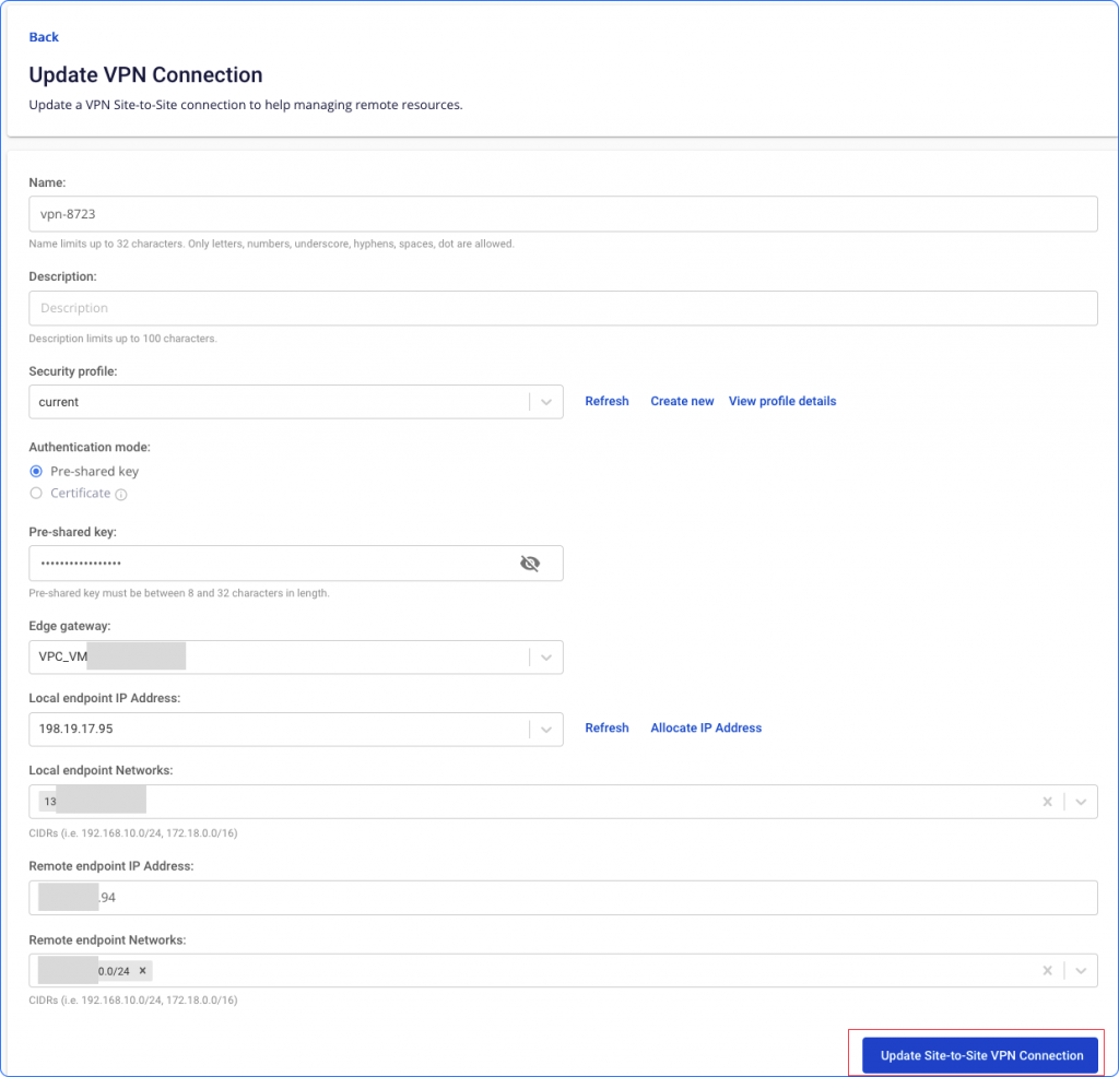 Update VPN