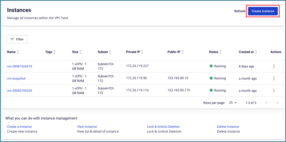 Select NAT Instance image