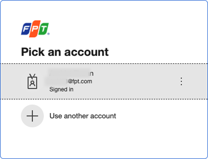 SSO authentication screen