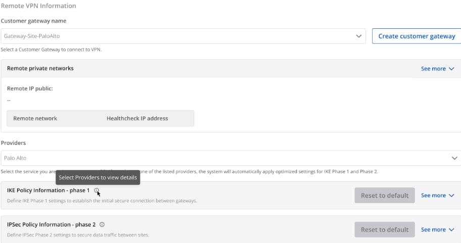Remote VPN Information