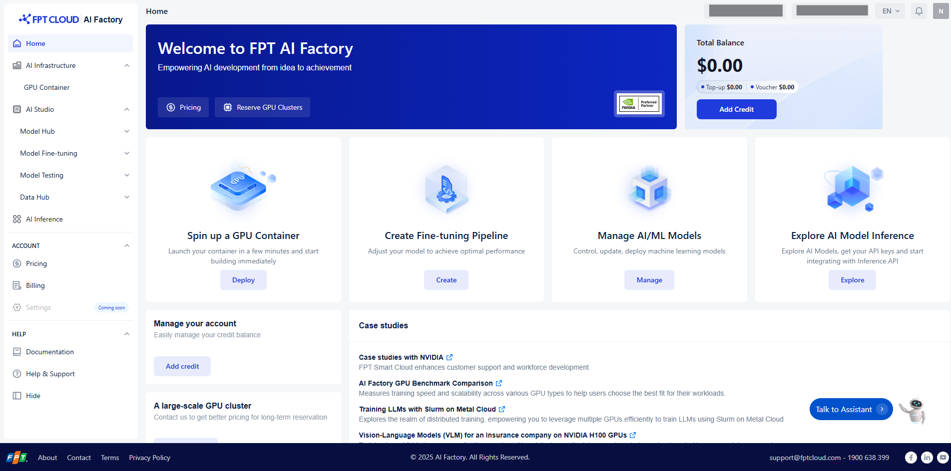 AI Factory Portal