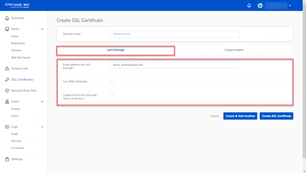 Cấu hình Let's Encrypt