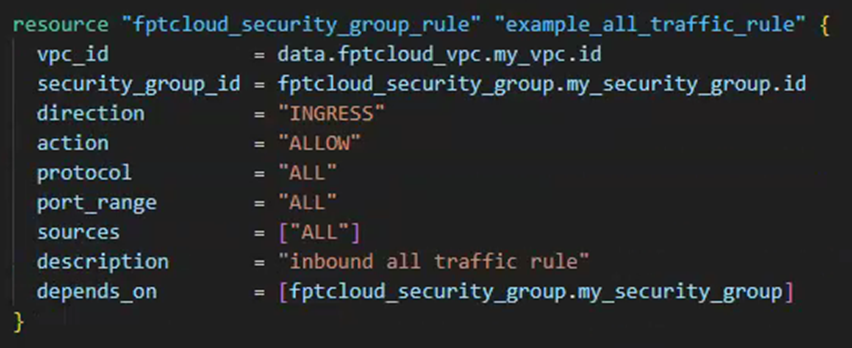 Script tạo security group